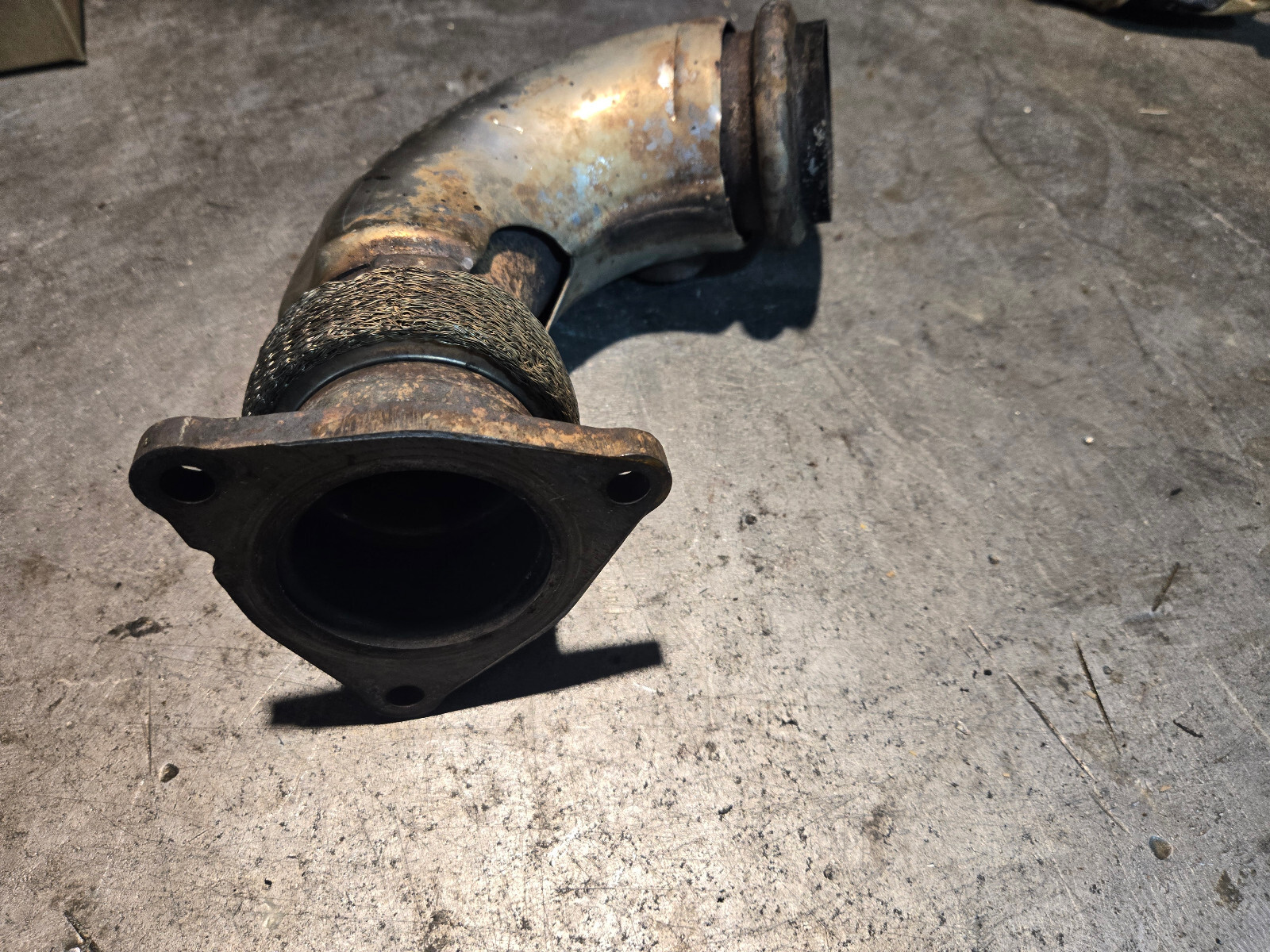 68280398AA 2014-2017 3.0L ECODIESEL USED TURBO EXHAUST ELBOW DOWNPIP - Picture 5 of 5