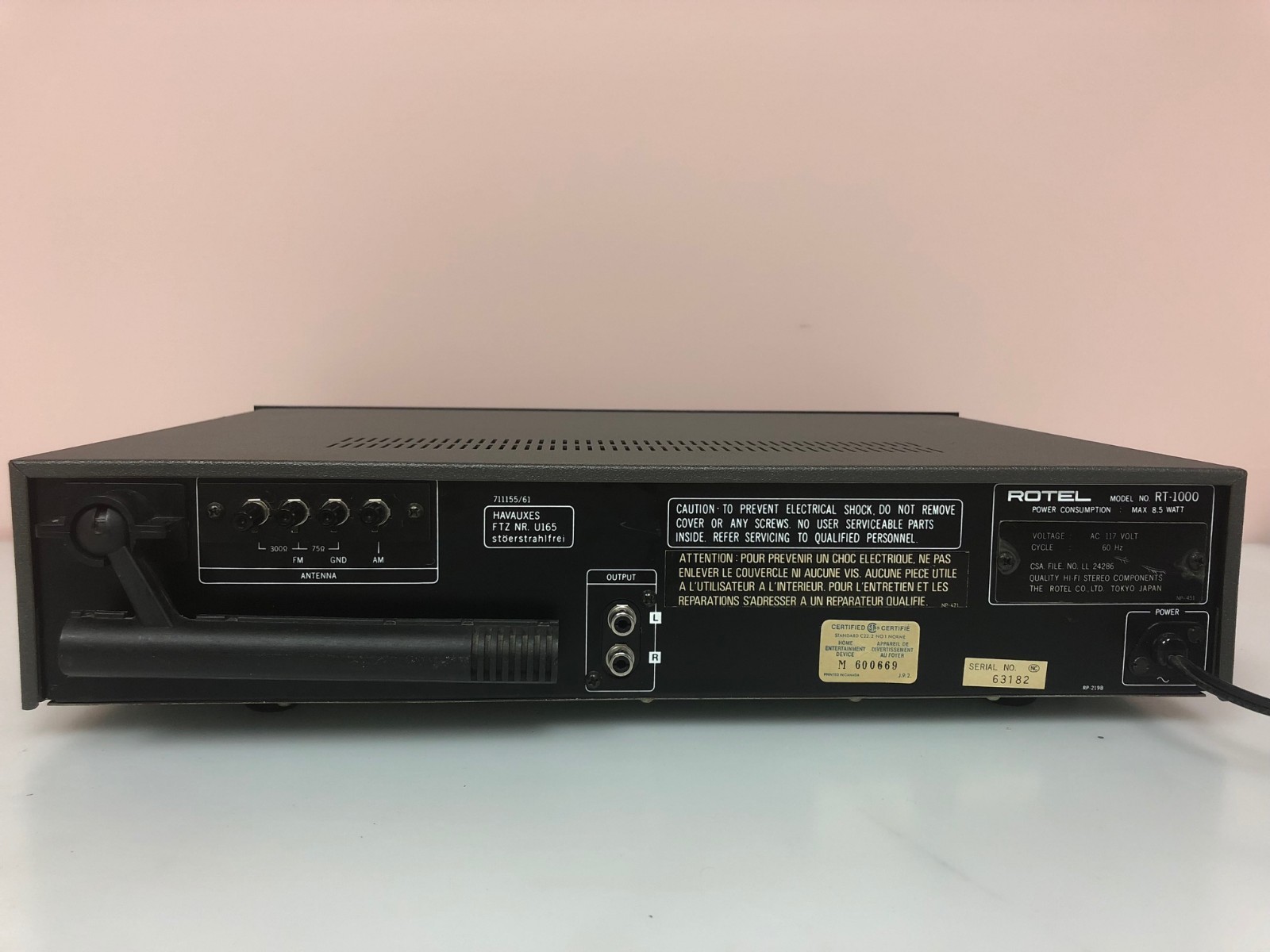 ROTEL RT-1000 Tuner. Fully Restored!!