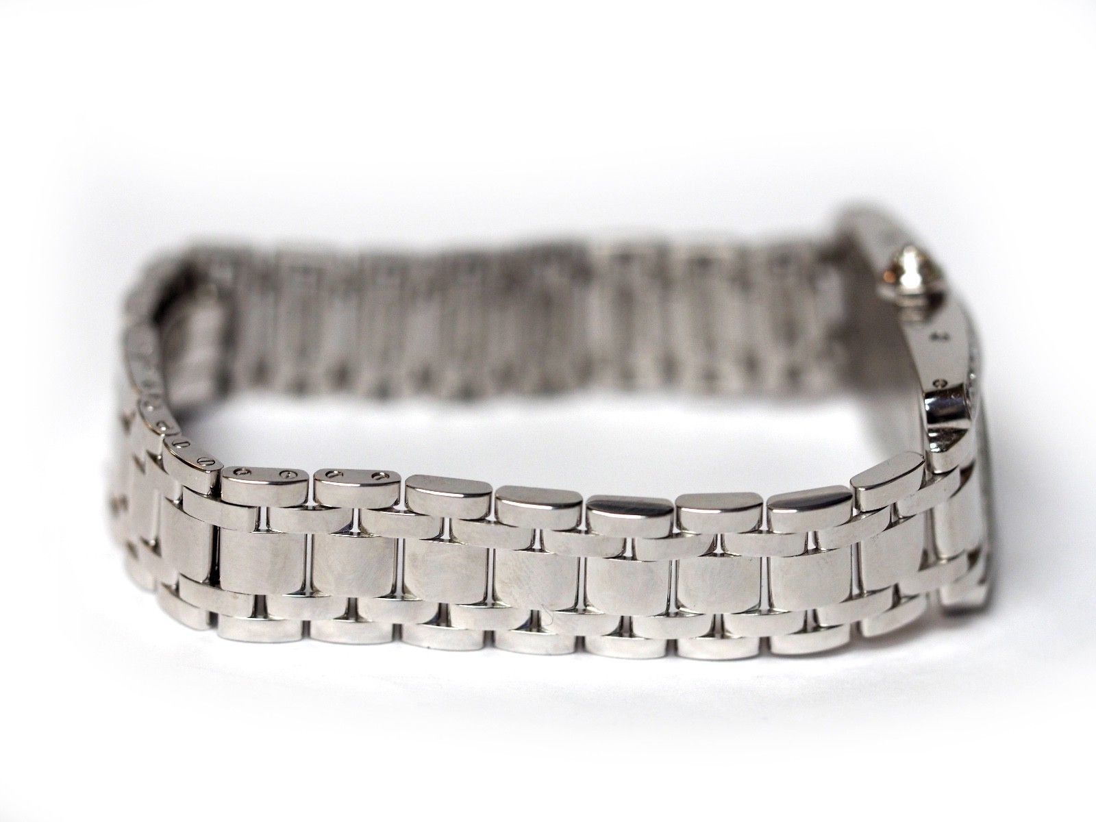 Cartier Tank Américaine 18K White Gold Diamond Watch