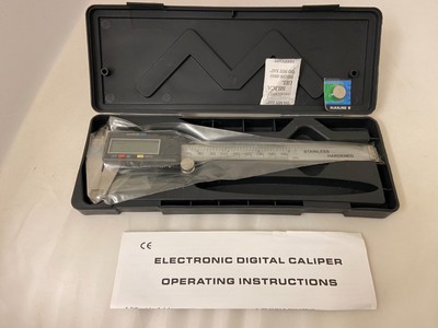 6'' 150mm Carbin Fiber Electronic Digital Vernier Caliper Micrometer Guage LCD
