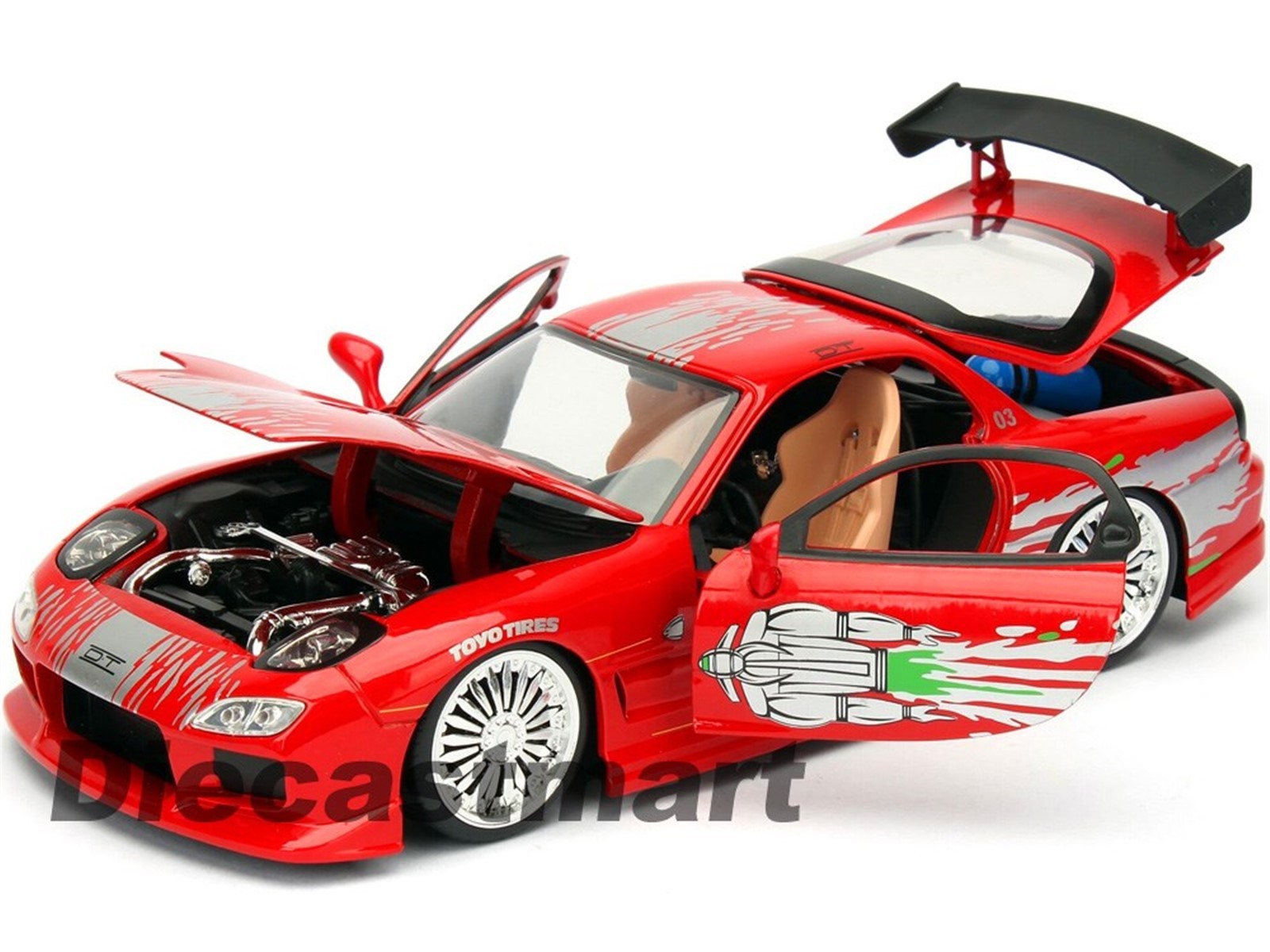 JADA 98338 FAST AND FURIOUS DOM'S MAZDA RX-7 1:24 DIECAST MODEL