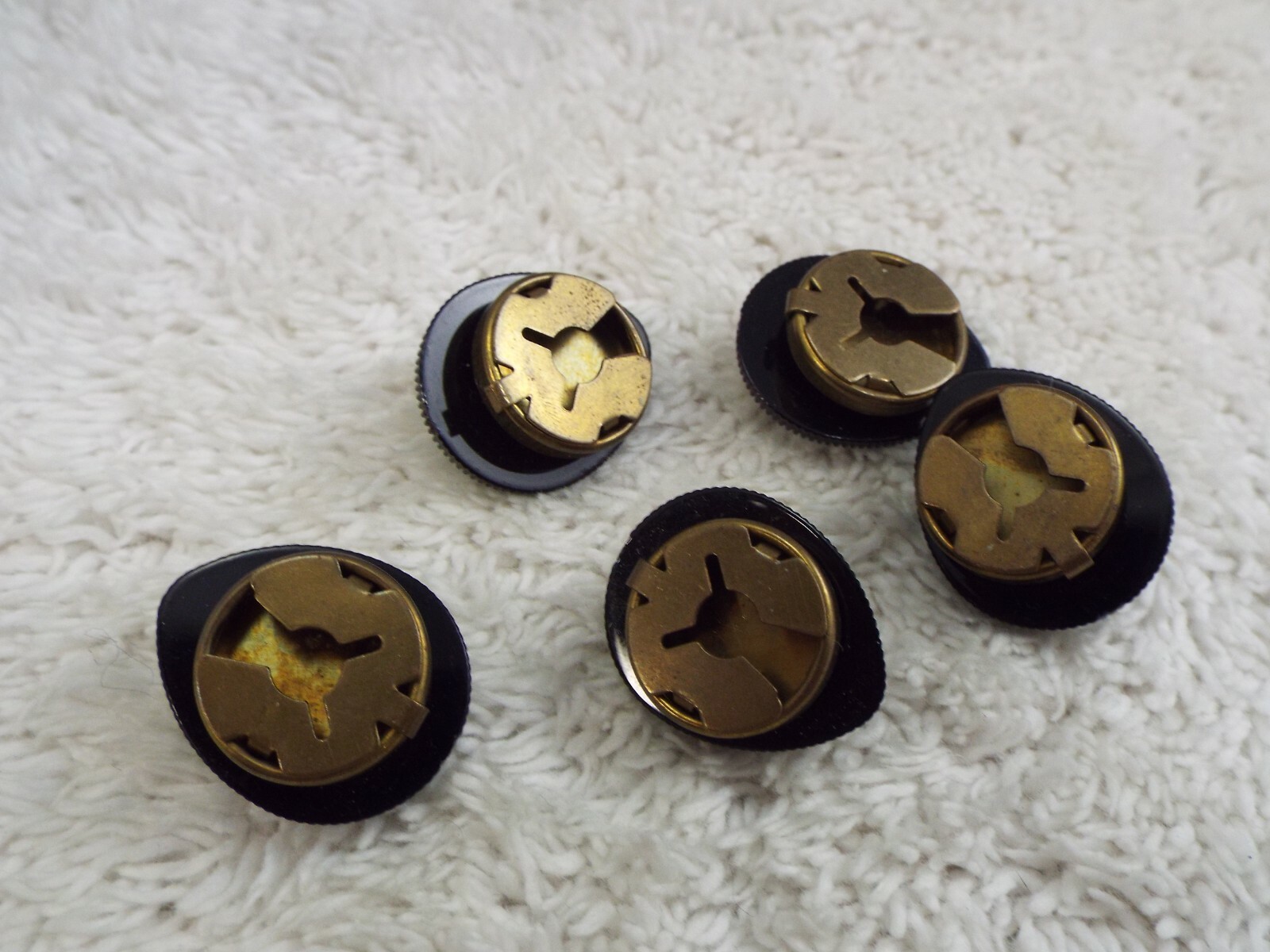 5 pcs Green Acrylic Button Cover SET (D74)