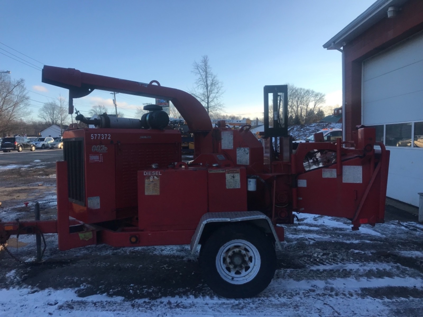 2006 bandit 200 wood chipper cat diesel brush crusher.