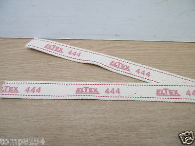 2 X PARAFFIN HEATER WICKS PRINTED ELTEX 444   10'' X 1''