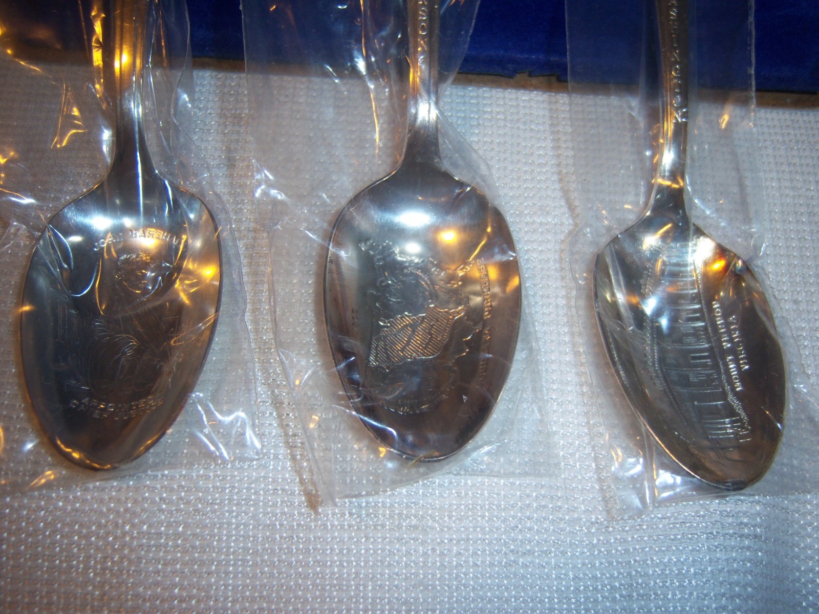 Lot 3 Wm Rogers Mfg Co Silverplate President Spoons Washington, Jefferson, Adams