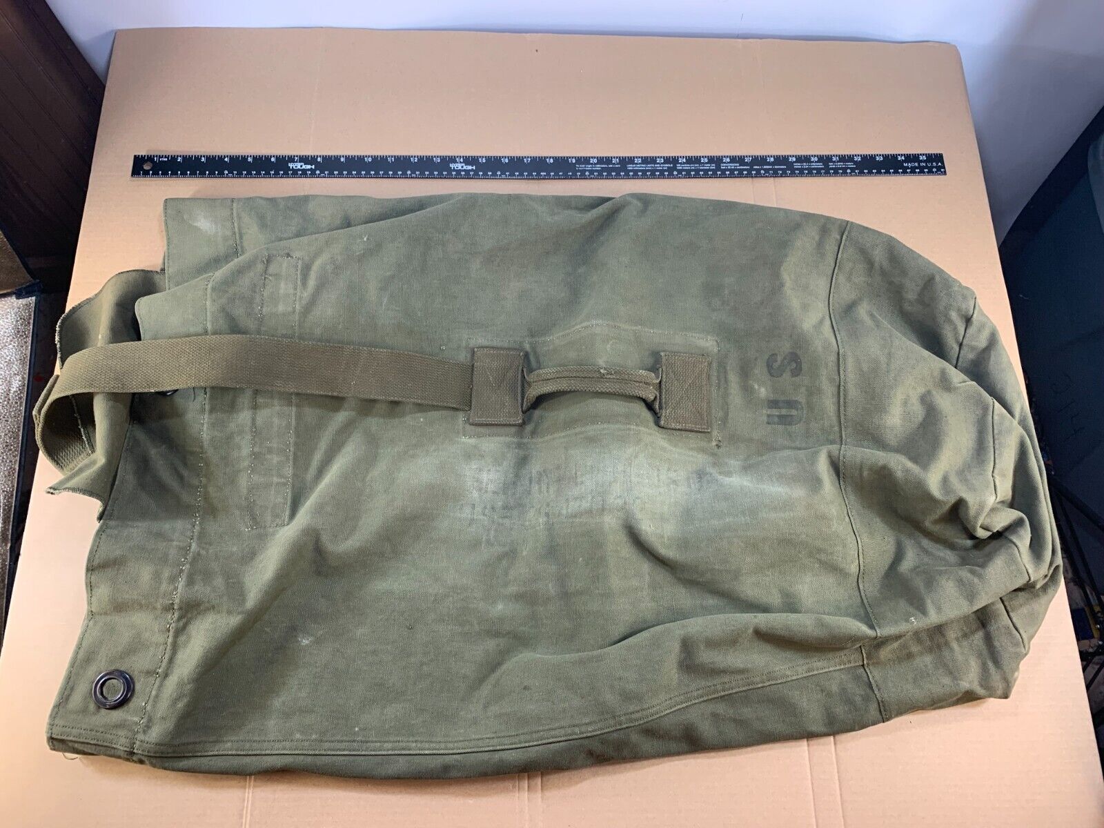 Vintage WWII Korean War 40s 50s Army Military Stencil Duffel Bag Case Canvas Vintage WWII Korean War 40s 50s Army Military Stencil Duffel Bag Case Canvas