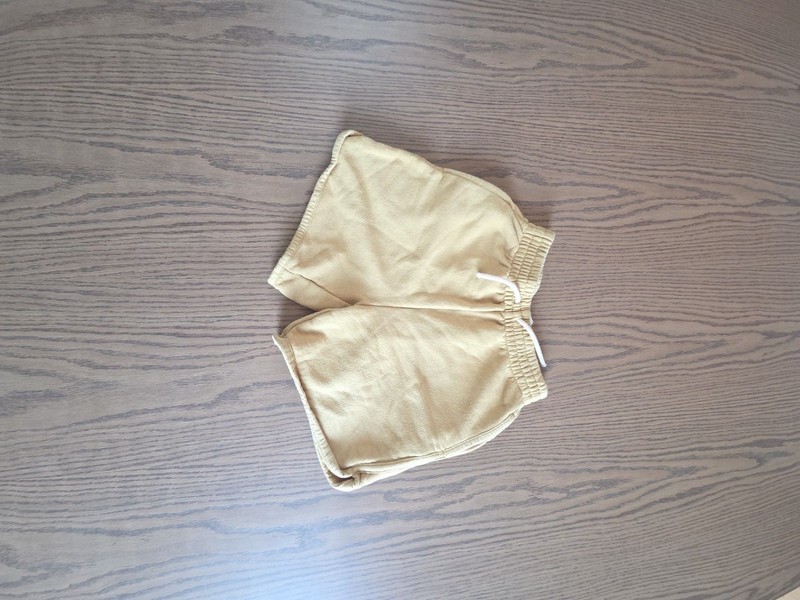 H&M Kids Yellow French Terry Drawstring Lounge Shorts
