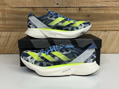 RARE Adidas Adizero Adios Pro 3 Size-11.5 Lucid Lemon Blue Burst IG6441 RUNNING