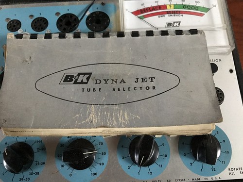 B&K Model 606 Dyna Jet Tube Tester Vintage