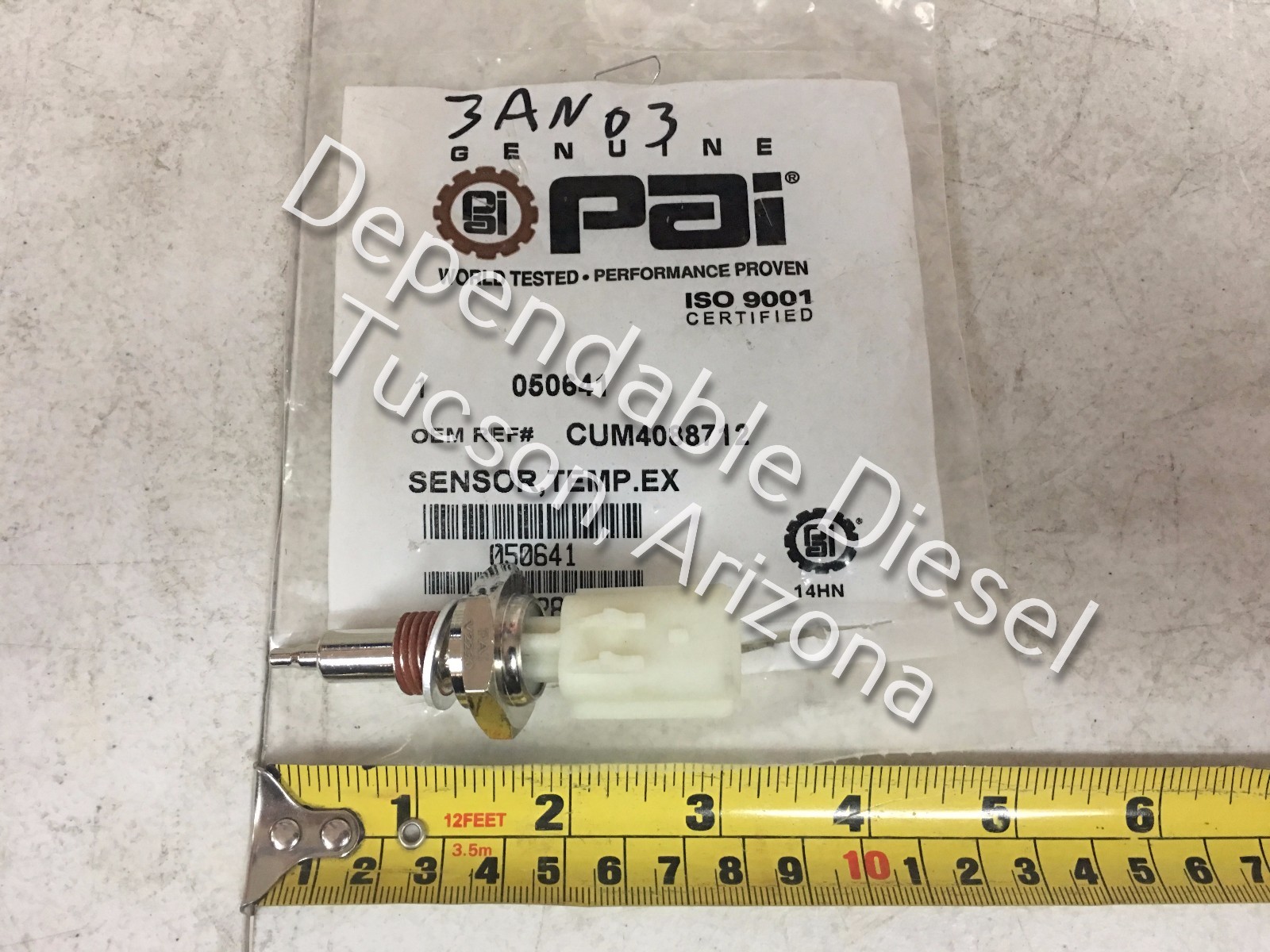 EGR Exhaust Gas Temperature Sensor for Cummins ISX. PAI