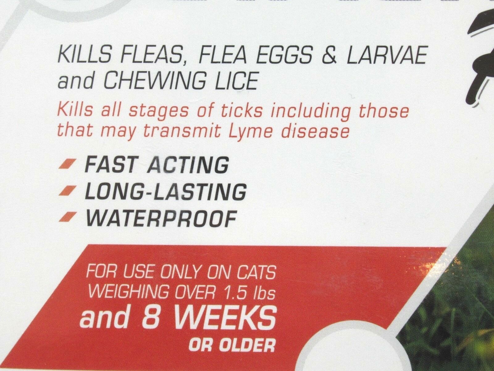 PetAction Plus Flea & Tick Treatment for Cats 1.5 lbs or More 1 Count 3 Doses