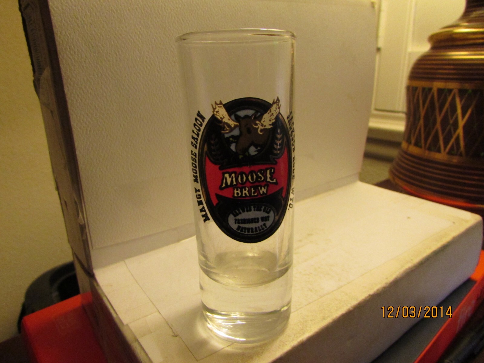 Drink Dominion Amber Glass Ashtray (JEF) Drink Dominion Amber Glass Ashtray (JEF)