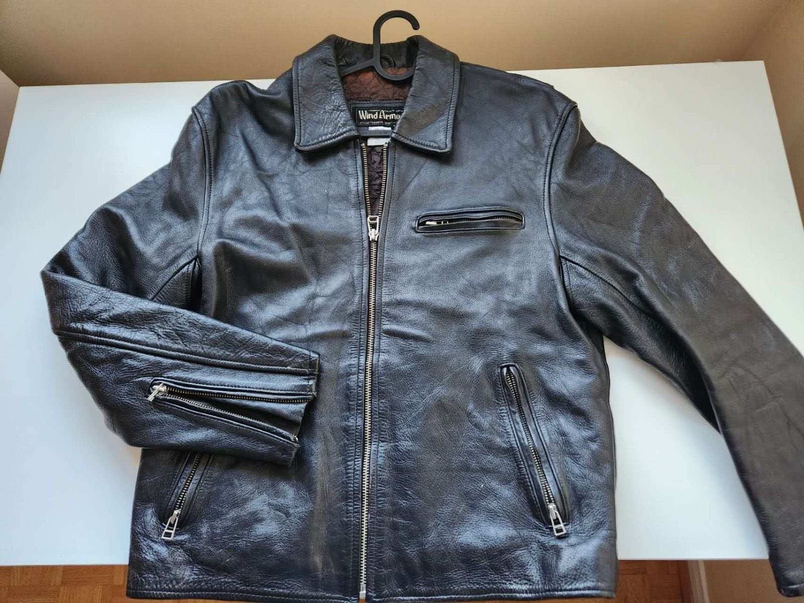 Wind Armor Real Leather 2タック Slacks 本革