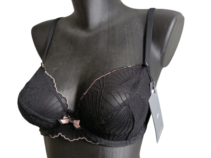 Lou - Soutien Gorge Ref 12621 Coloris Noir Fr90b - Eu75b Ou Fr90c - Eu/De75c