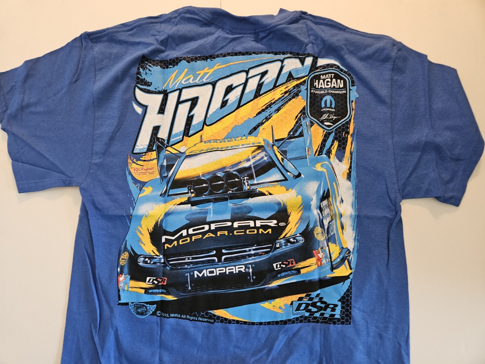 NHRA MATT HAGEN Mopar SRT Nitro Funny Car Event T-Shirt Assortment