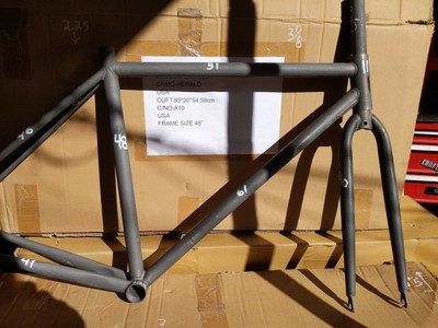 unpainted bike frame