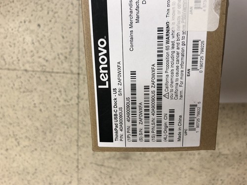 SELLING FAST BRAND NEW SEALED Lenovo Thinkpad USB-C Dock 40A90090US 90 WATT DOCK
