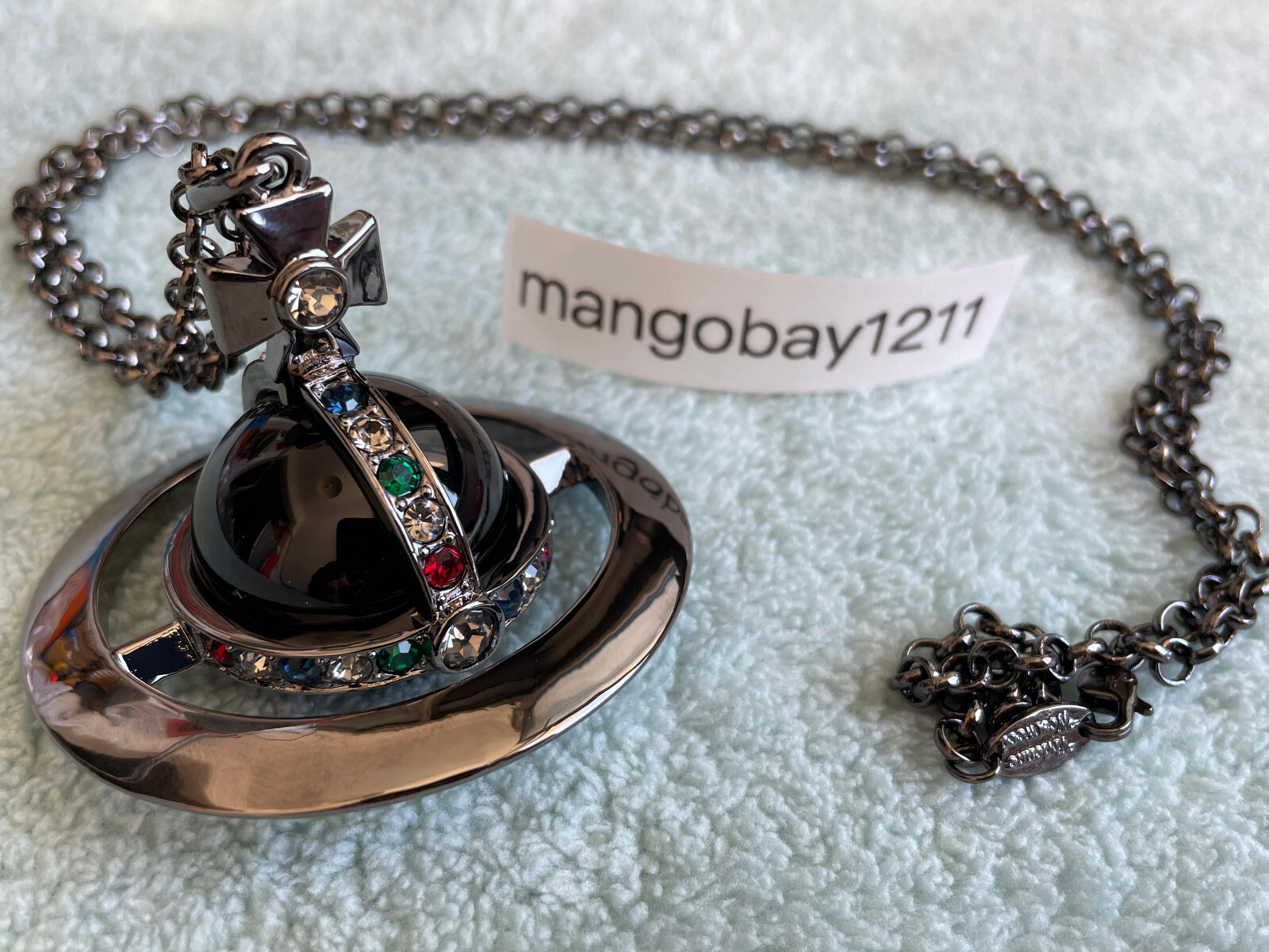 030522● vivienne westwood GIANT ORB Vivienne Westwood Giant Orb Silver Blue Limited to 100 in