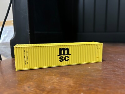 HO Scale MSC 40' intermodal container