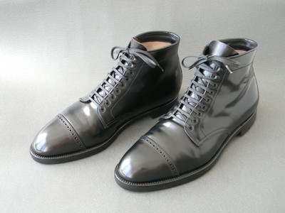 alden perforated cap toe boot