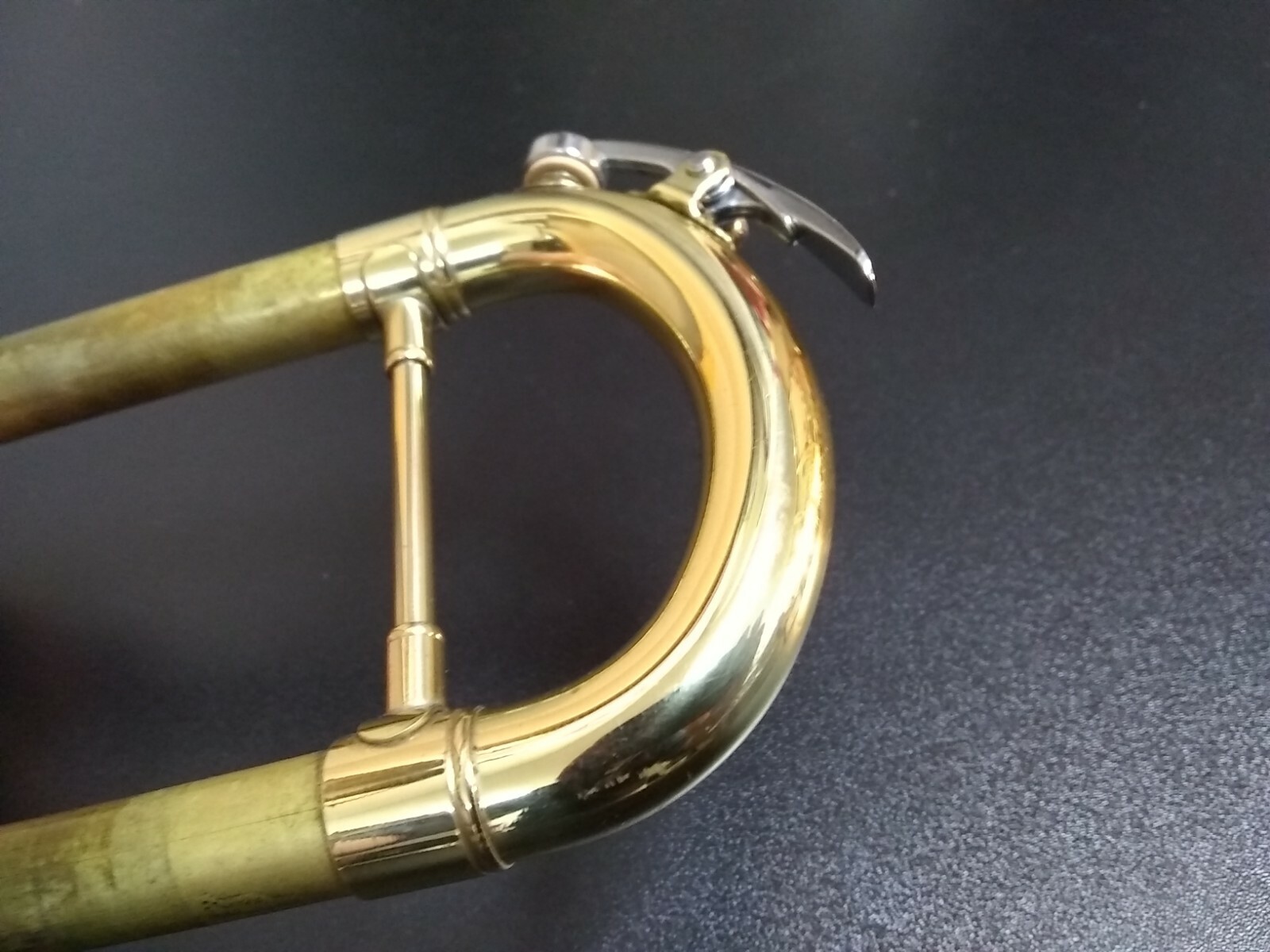 BACH TR300H2 TRUMPET PARTS: TUNING SLIDE AND WATER KEY w/ NEW CORK VGC