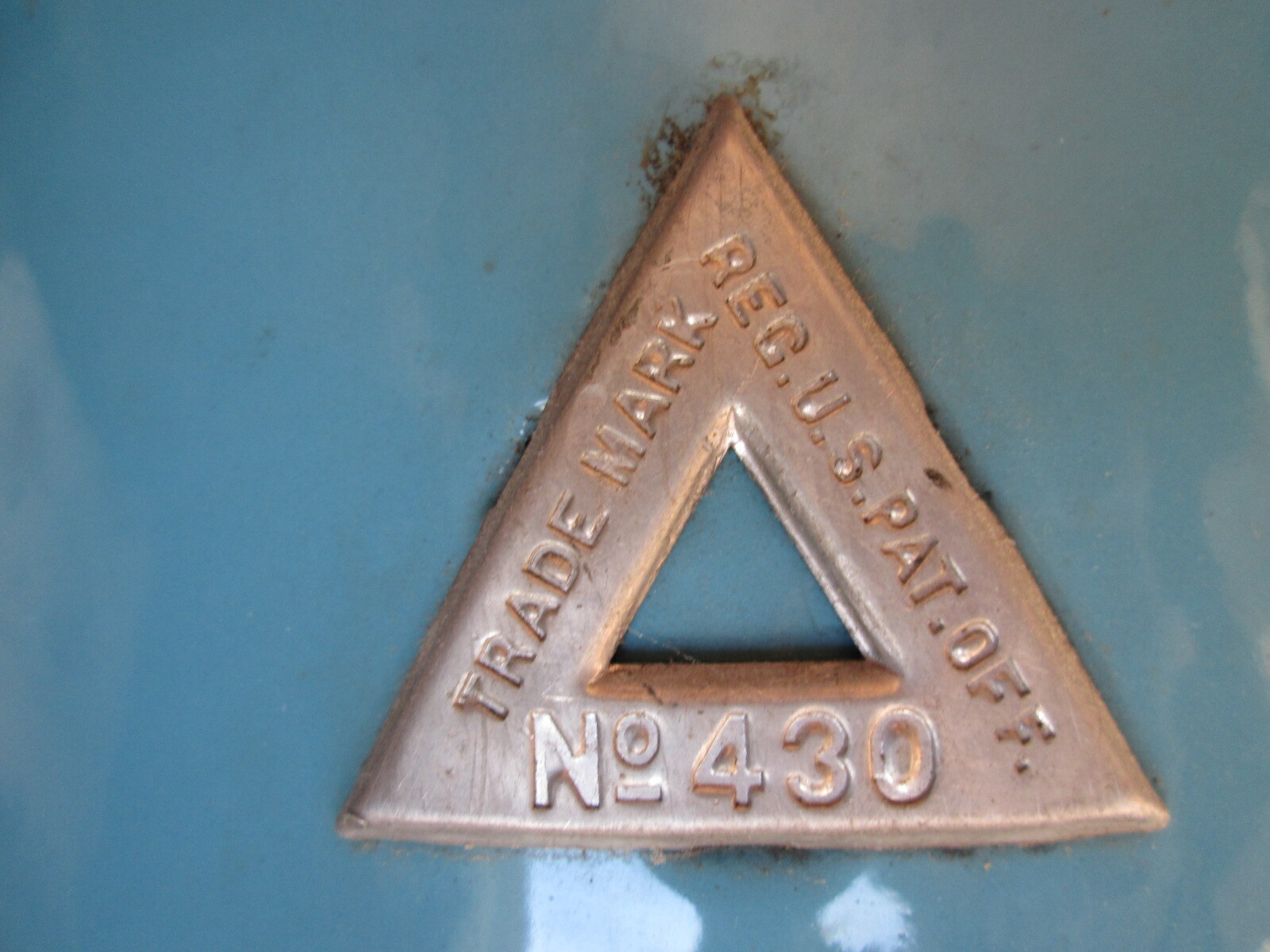 Vintage Perfection #430 Smokeless Oil Kerosene Heater Blue Porcelain Stove USA