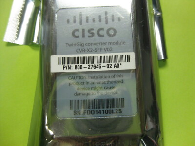 NEW Cisco CVR-X2-SFP TwinGig Converter Module 800-27645-02