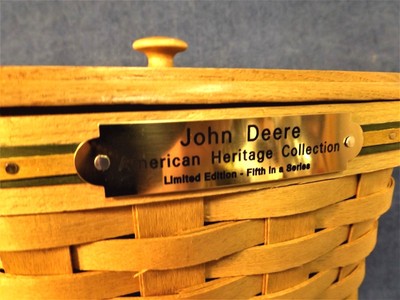 JOHN DEERE AMERICAN HERITAGE COLLECTION BASKET - SMALL WASTE #5 LTD EDITION