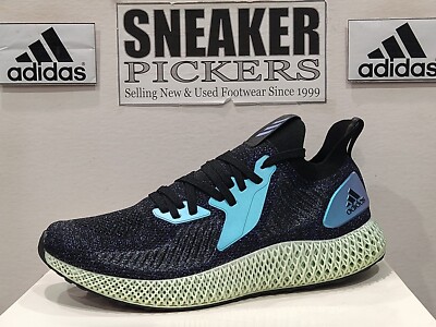 Adidas Mens Alphaedge 4D - FV6106 - Black / Blue Violet Metallic - Size 13 - NEW