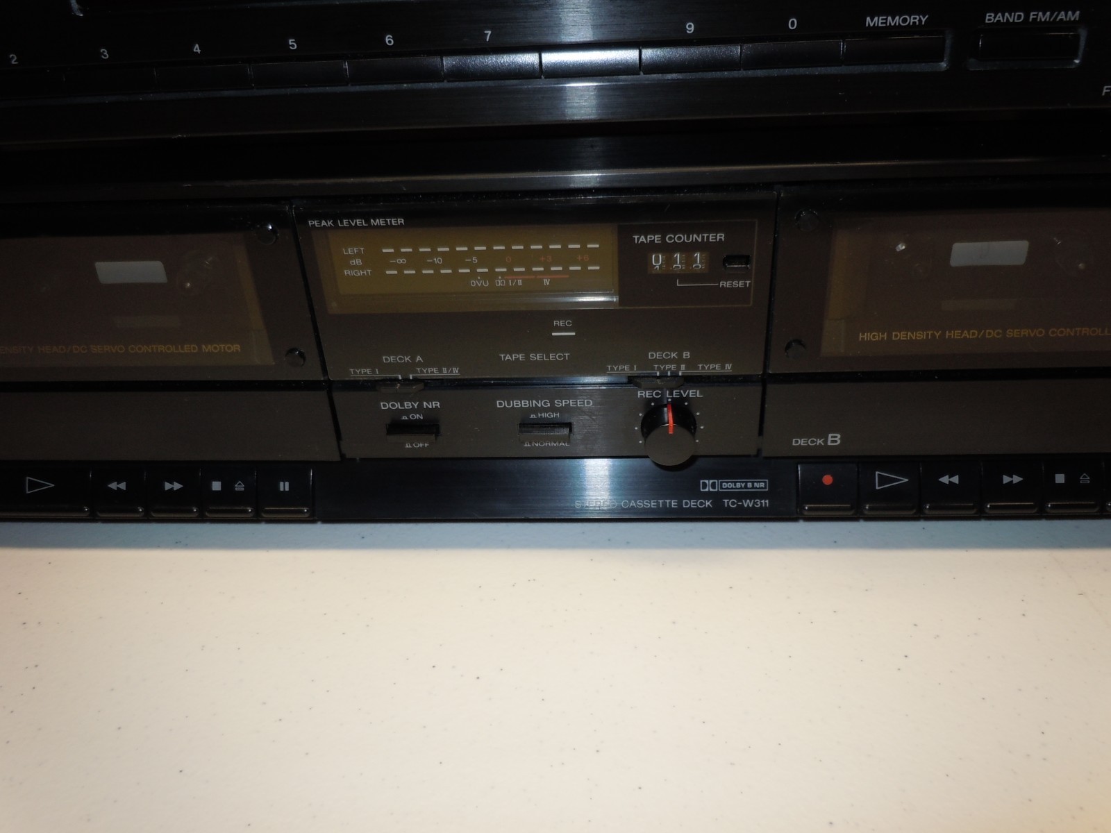 SONY TA-AX311 STEREO AMP TC-W311 DUAL TAPE DECK ST-JX311 AM/FM TUNER - Tested