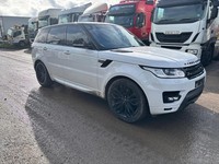 2016 LAND ROVER RANGE ROVER SPORT HSE DYNAMIC 3.0 SDV6 WHITE DAMAGED SALVAGE
