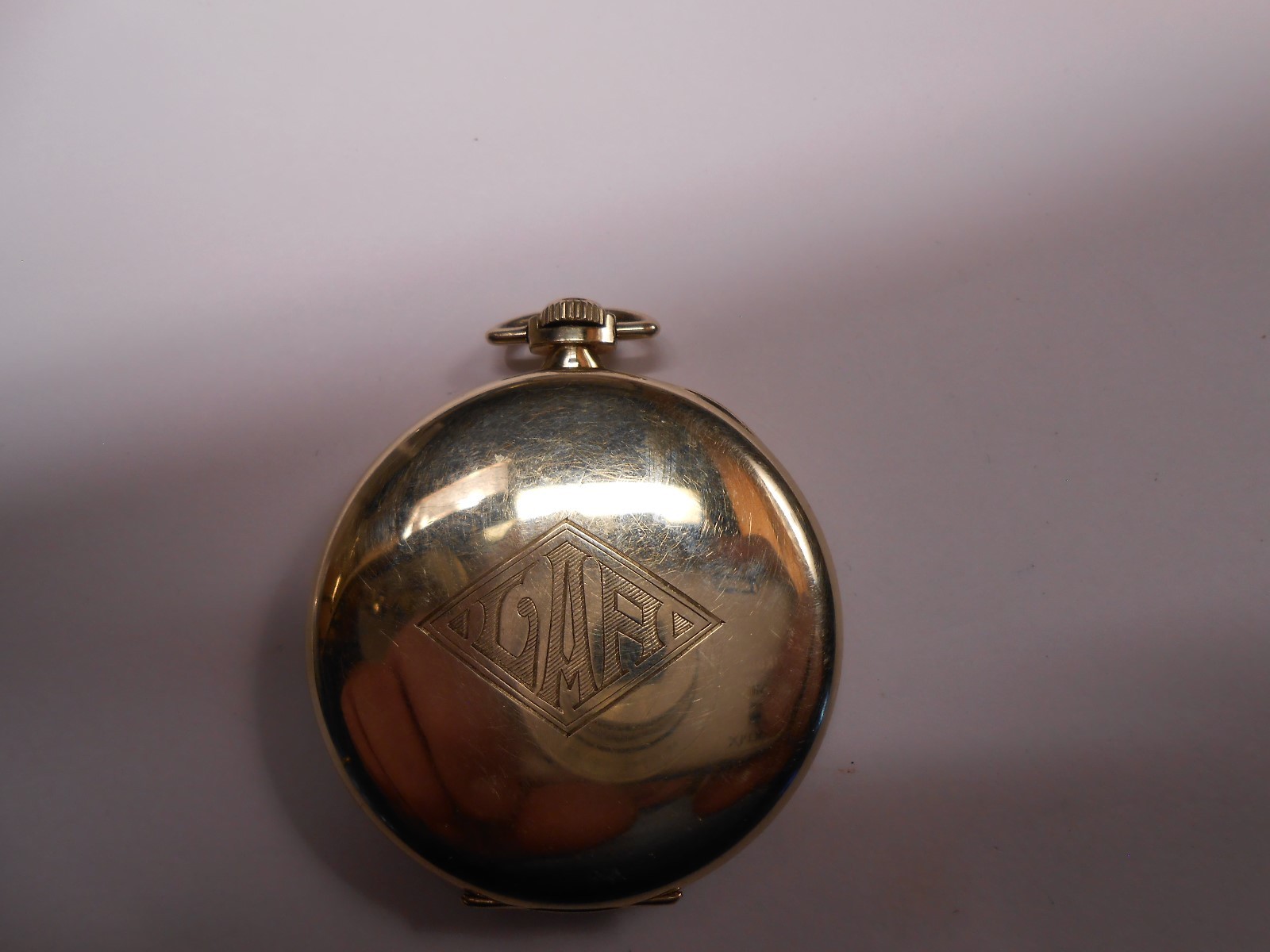 Waltham 14k gold case pocket watch runs strong