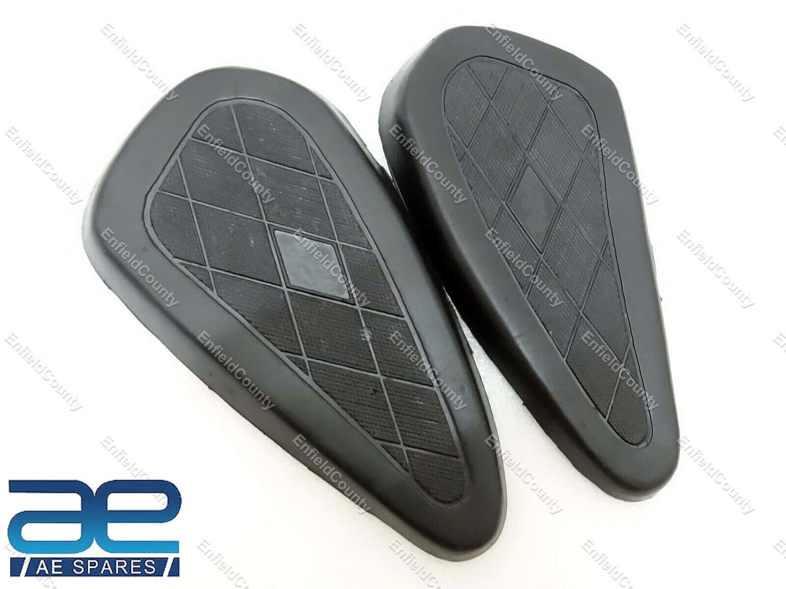 BSA M20 M21 M23 Black Rubber Made Knee Pads For Plunger & Rigid Frames 