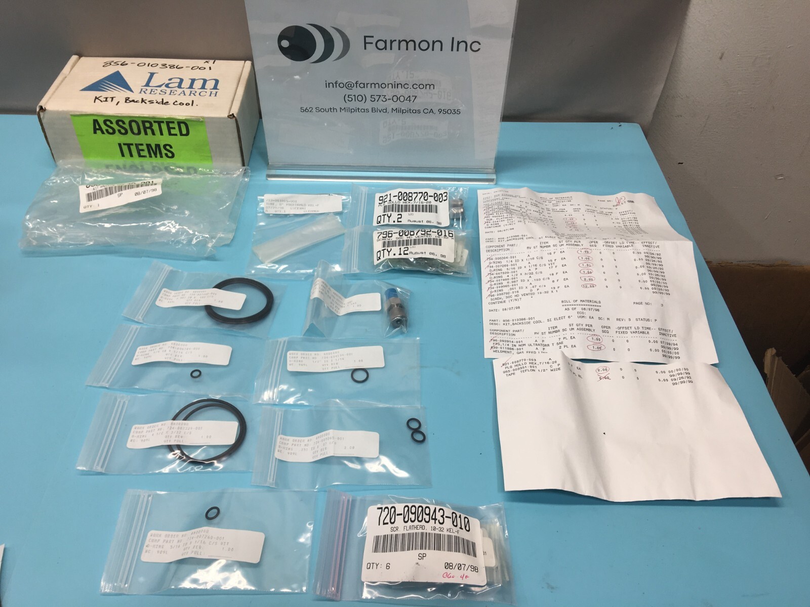 LAM 856-010386-001 KIT,BACKSIDE COOL, 160647 | eBay