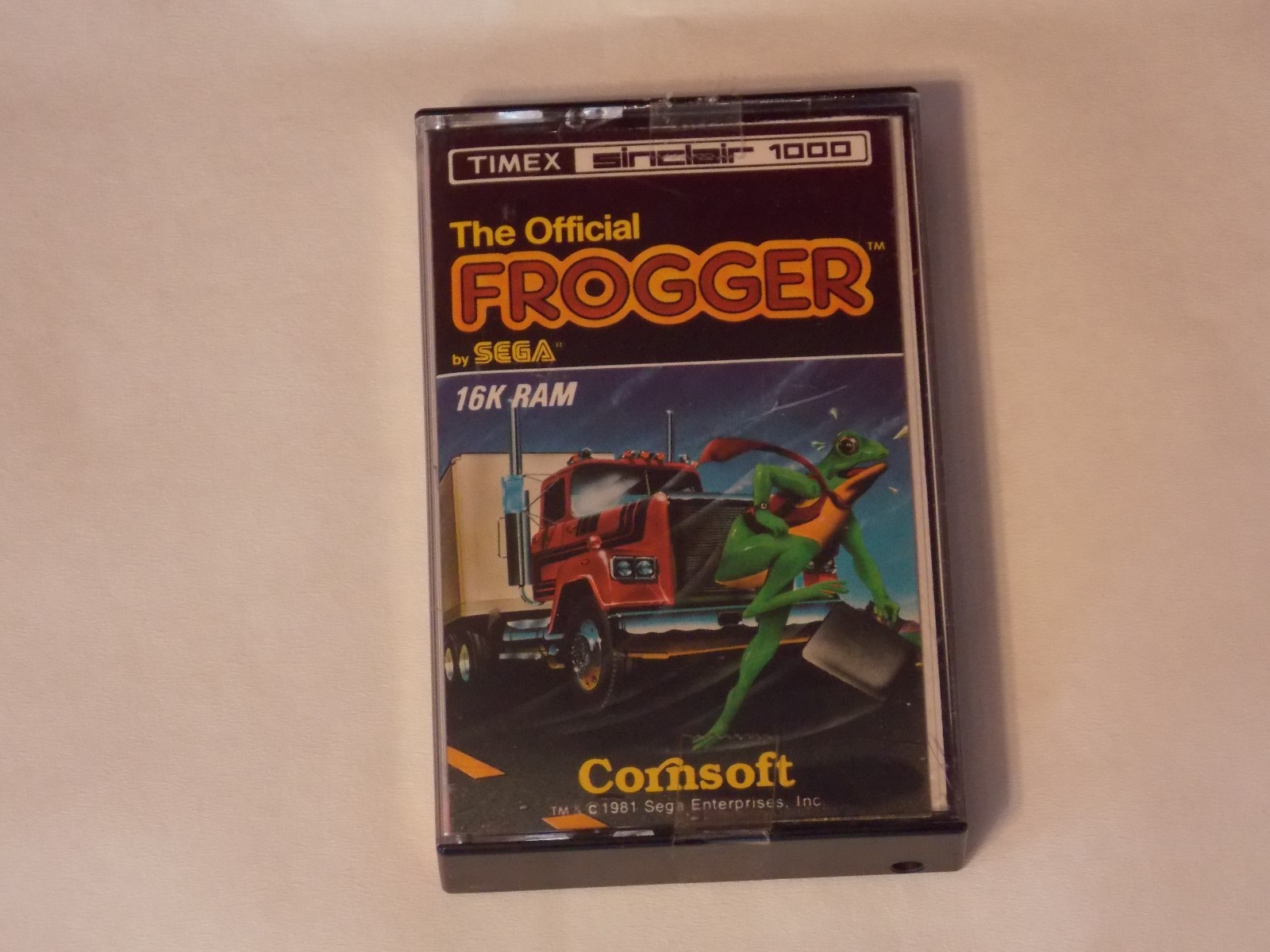 1981 Timex Sinclair 1000 Sega Cornsoft Frogger Cassette Video Game FROGGER Game
