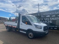 2018 Ford Transit 350 2.0 TDCI 130 L3 LWB DROPSIDE PICK UP 68K 1 OWNER AIR CON H