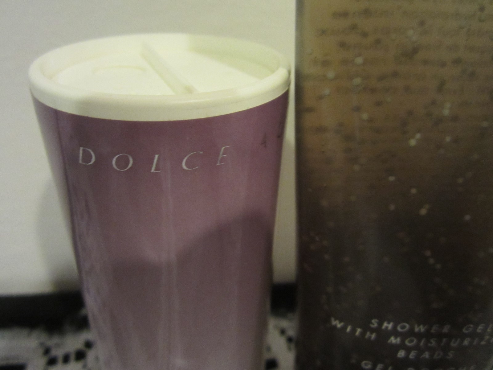 Avon DOLCE AURA  Shower Gel with moisturizing beads 6.7 fl oz & Body Talc 2.6oz