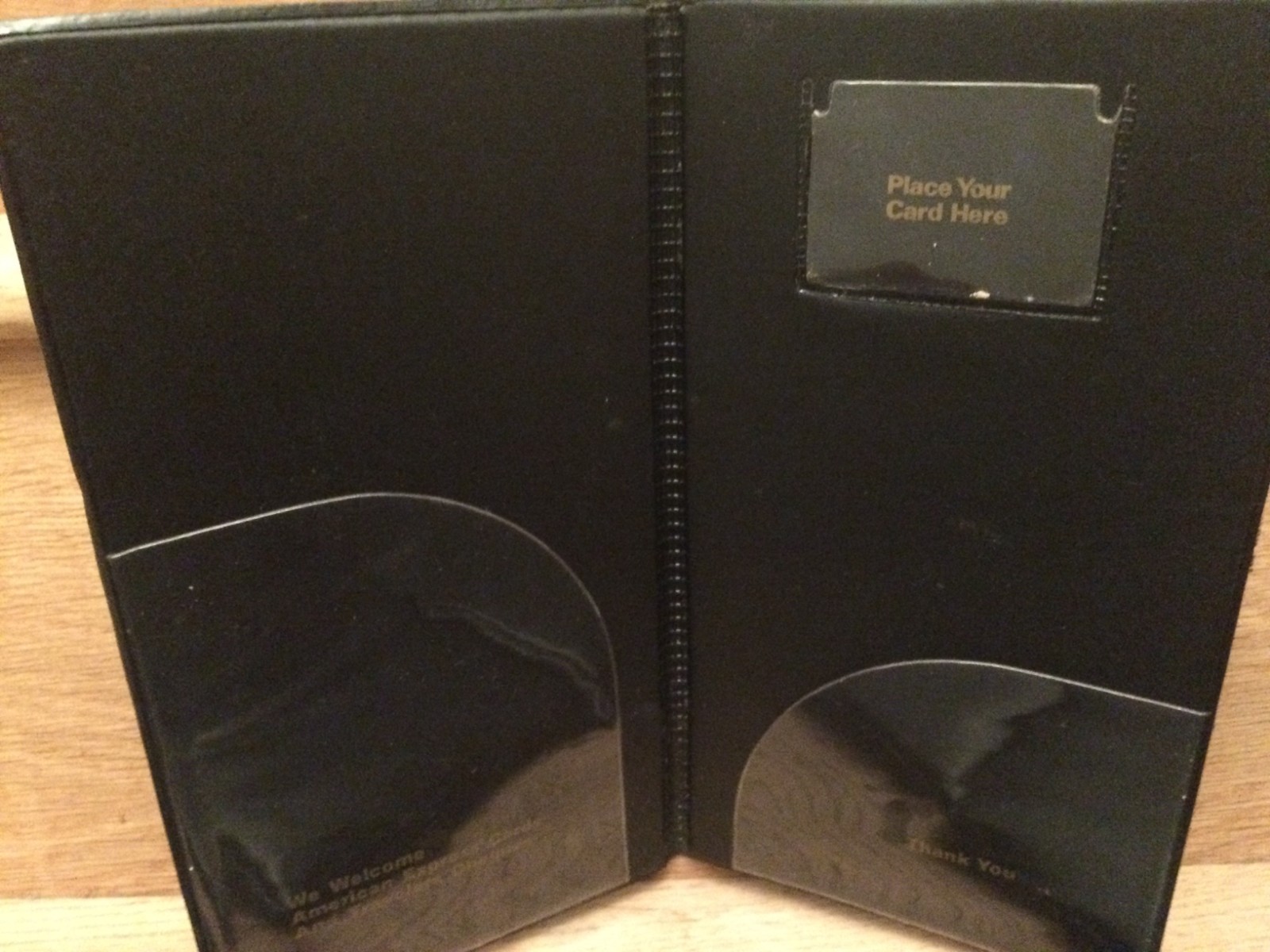 4 Guest Check Credit Card Folder Server Waiter Waitress Bill Receipt