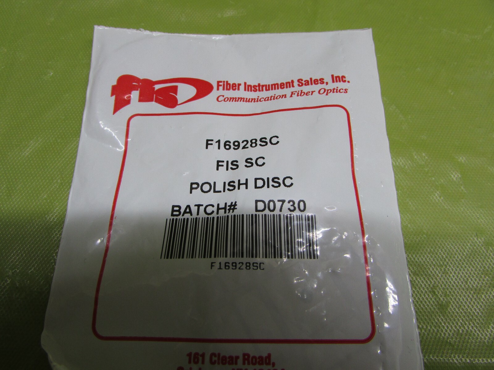 FIBEROPTIC BATCH 2.5 POLISH DISC