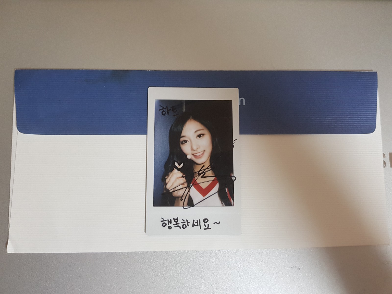 Twice Signal Signed Polaroid Photo Tzuyu Not Printed