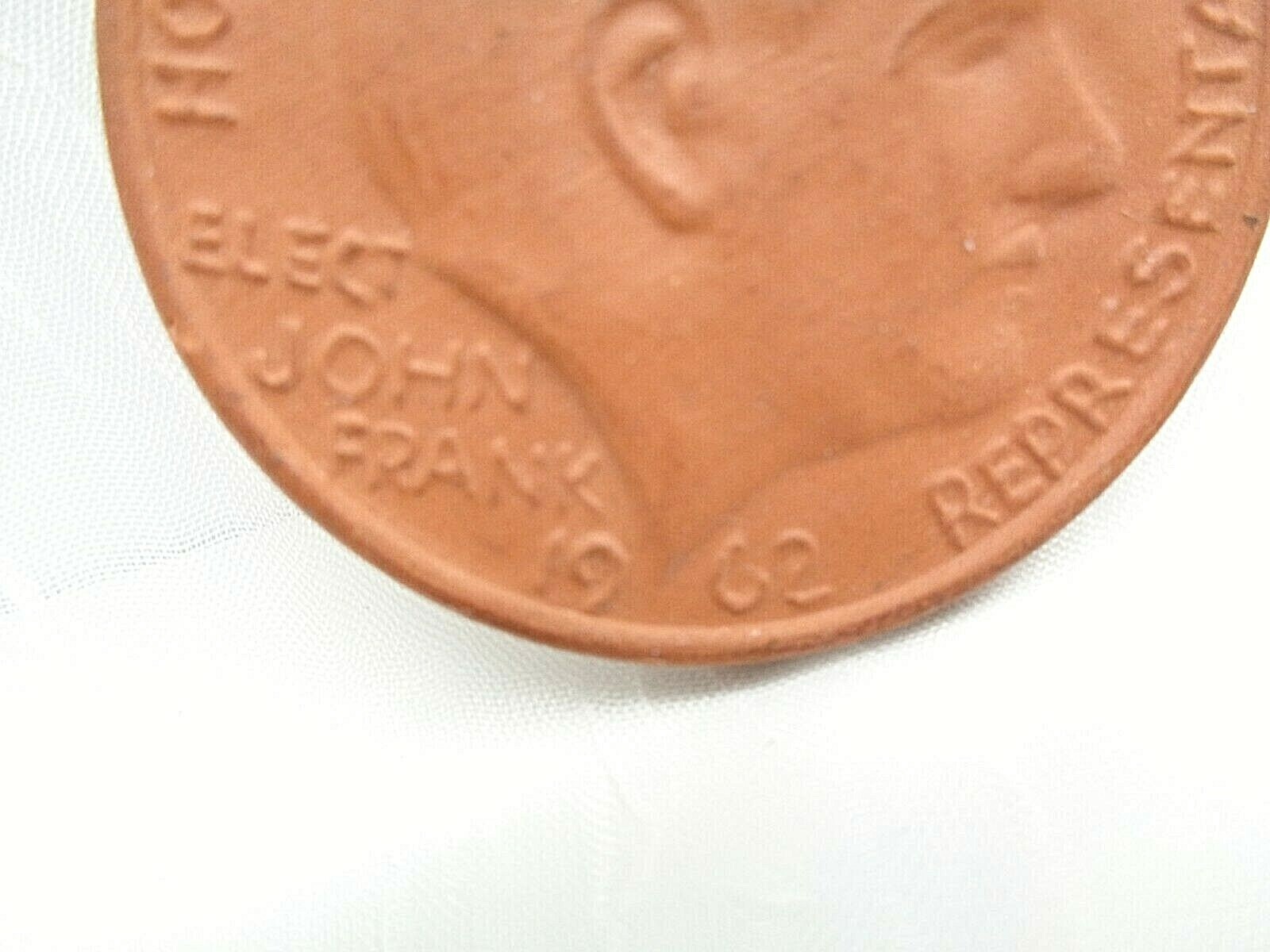 FRANKOMA POTTERY Political Coin JOHN FRANK 1962 RARE