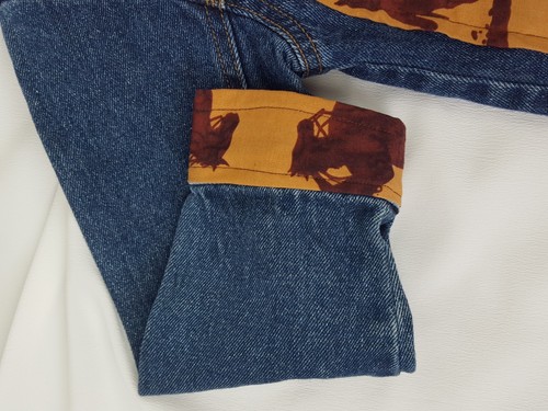 No Boundaries Western Rodeo Cowboy Country Roping Style Jean Jacket Kids 4/5