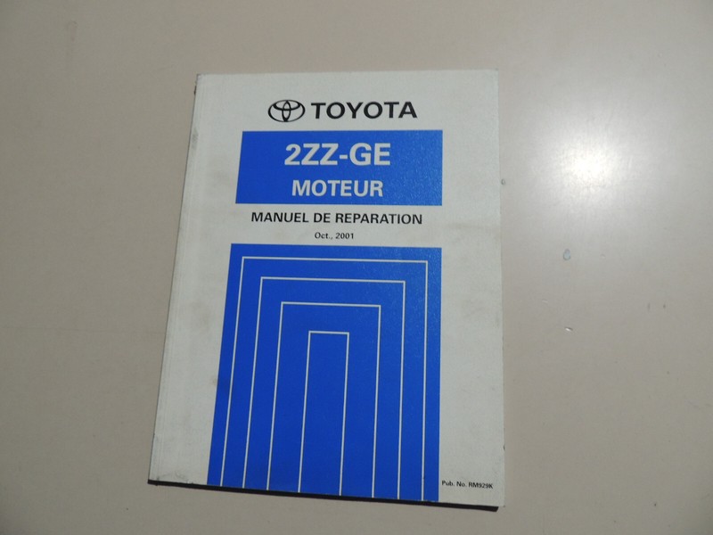 Toyota Corolla E12 Zze123 1,8l Benziner Manuel De Reparation Moteur 10.2001