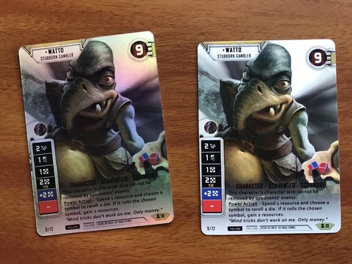 Star Wars Destiny - 1X Alt Art FOIL WATTO - STUBBORN GAMBLER [Convergence]