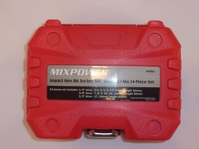 Mix Power Impact Hex Bit Socket set, Metric, Cr-Mo, 14