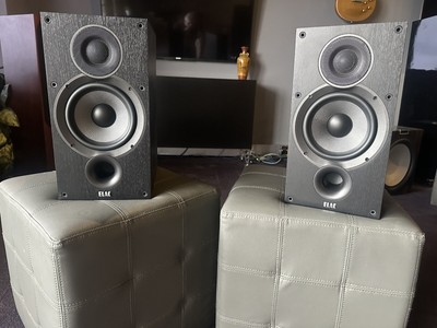 ELAC Debut 2.0 B6.2 2-Way Bookshelf Speakers DB62-BK (Black, Pair)
