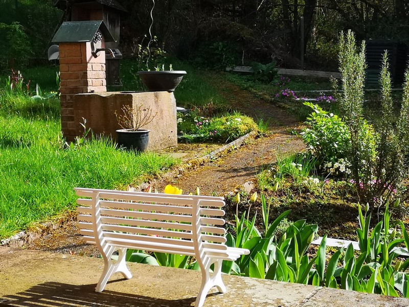 Miniatur Parkbank Andrepa Vintage Ganz Aus Holz Scale Deko Spur 1:5,5