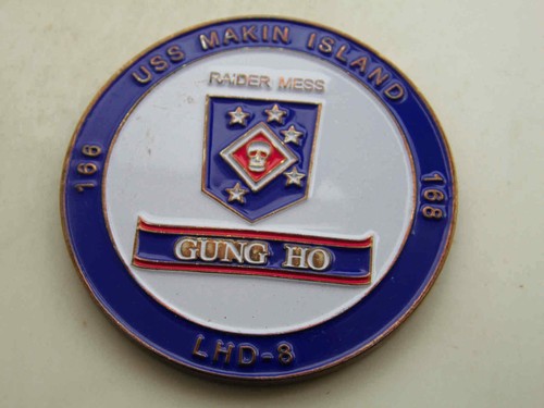 NAVY USS MAKIN ISLAND LHD-8 TEAM RAIDER 1.75