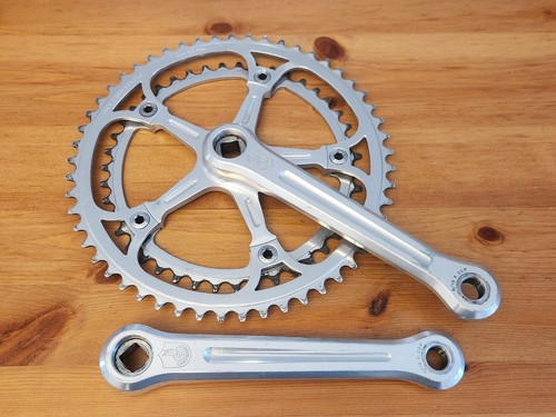 パーツ Campagnolo Record 170mm 53-39t Vintage Campagnolo Record Crankset 53/43 144BCD 170MM square