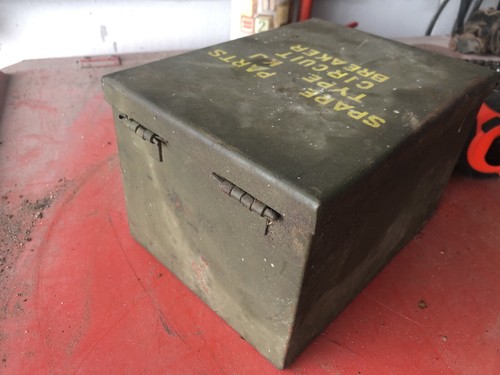 VINTAGE U.S. MILITARY? Circuit Breaker Box Type KJ Industrial Steampunk Decor